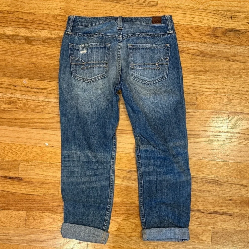 American Eagle Outfitters Blue Distressed Jeans